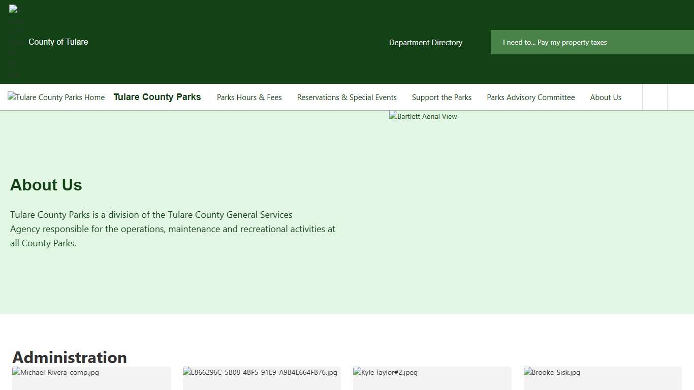 About Us | Tulare County Parks